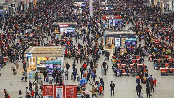 The Spring Festival causes the largest human migration in the world.