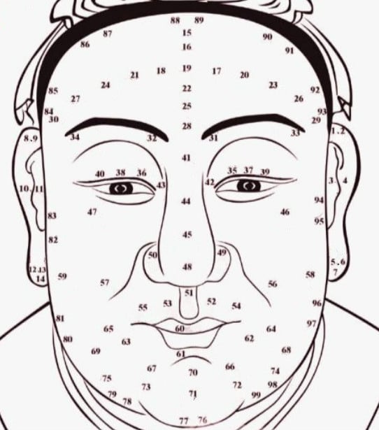 Old Age Face Chart